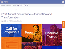 Tablet Screenshot of annualconference.hlcommission.org